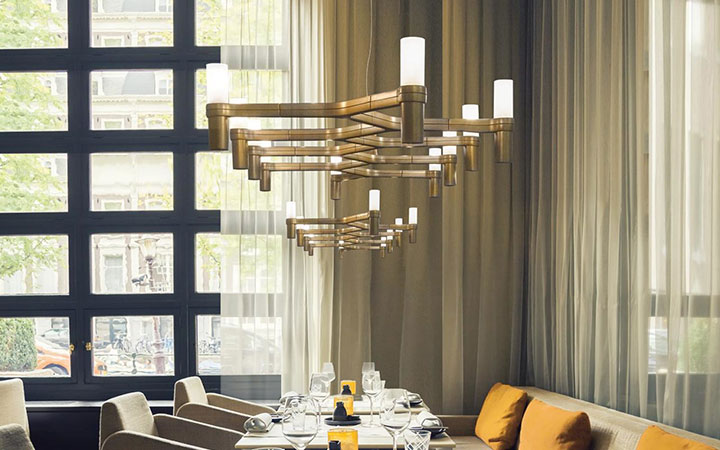 Crown Plana Linea Pendant Lamp by Nemo Lamps